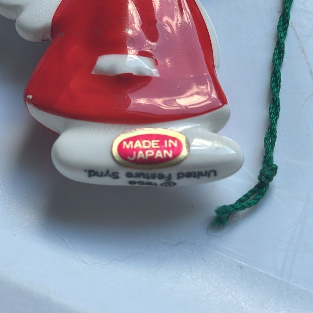 Vintage Snoopy as an Angel ceramic‎ Christmas tree ornament - Picture 6 of 7